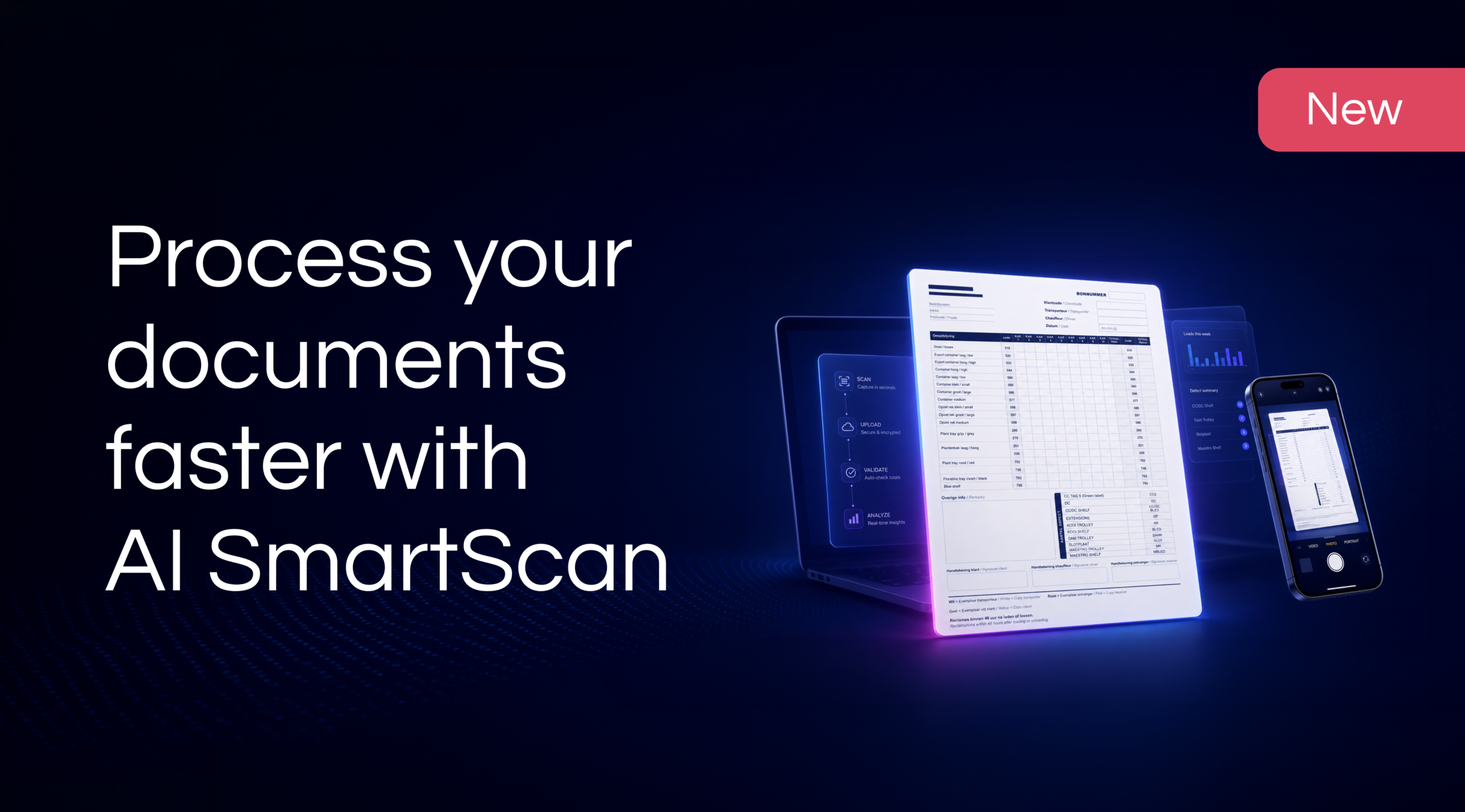 New: AI SmartScan automated document processing - Trackonline